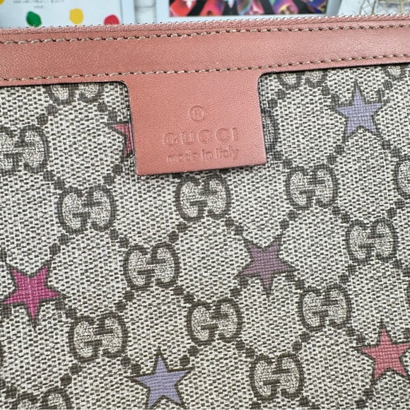Gucci Stars GG Pouch Clutch Wristlet - Picture 3 of 11